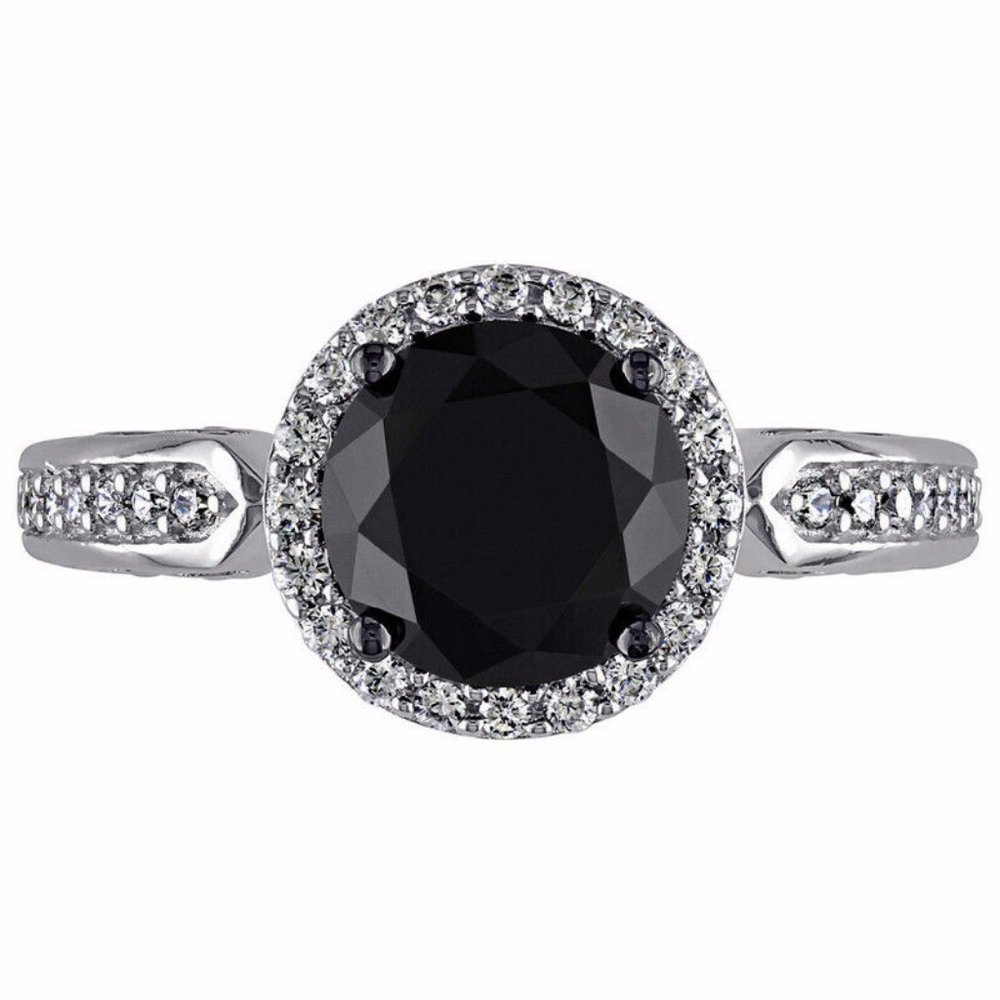 Gorgeous 925 Silver Round Cut Sapphire Ring - Picture 2 of 4